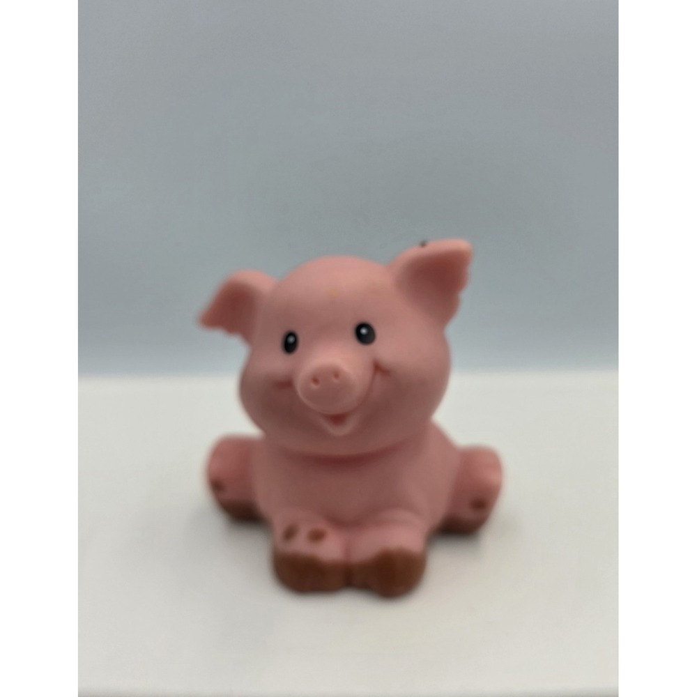 Vintage 1997 Fisher Price Little People Pink Muddy Farm Pig Stable Zoo Ark Farm